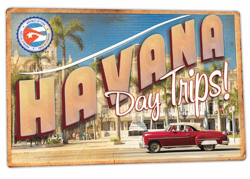 havana cuba day trip post card